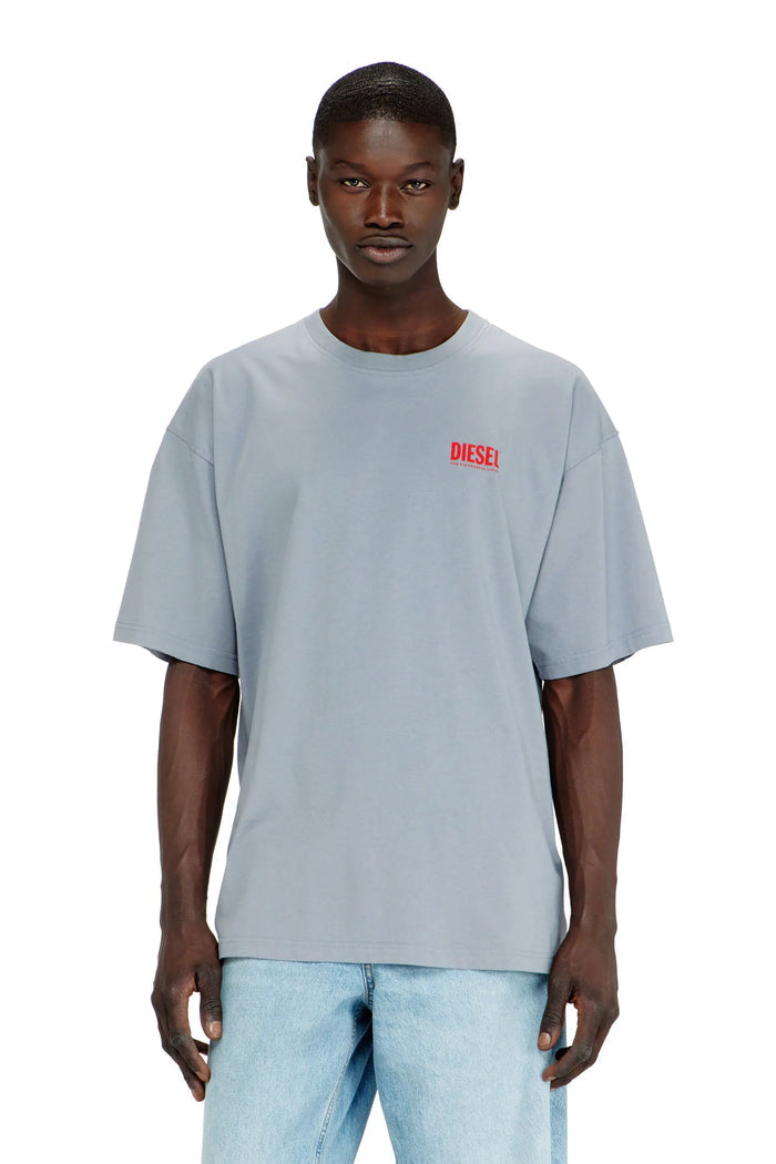 Cotton T-shirt with Diesel Biscotto print