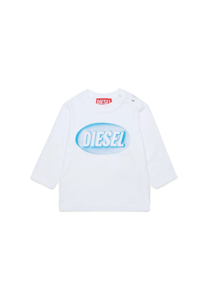 Cotton T-shirt with logo print