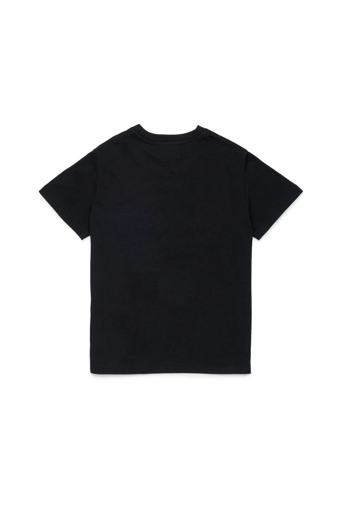 Cotton T-shirt with necklace print