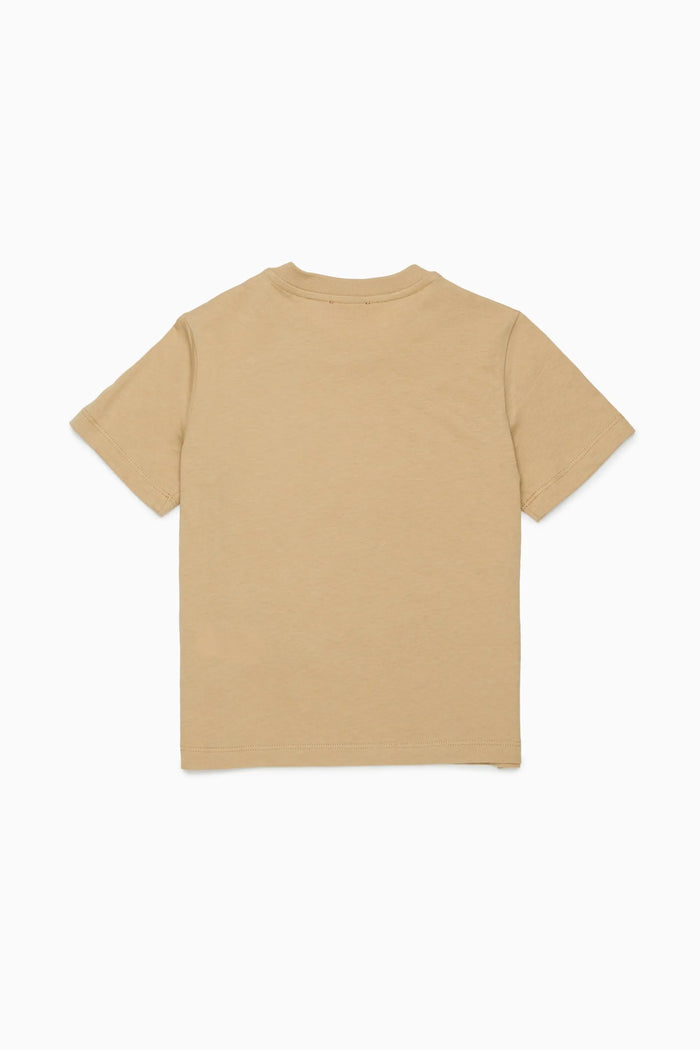 Cotton T-shirt with sequin logo