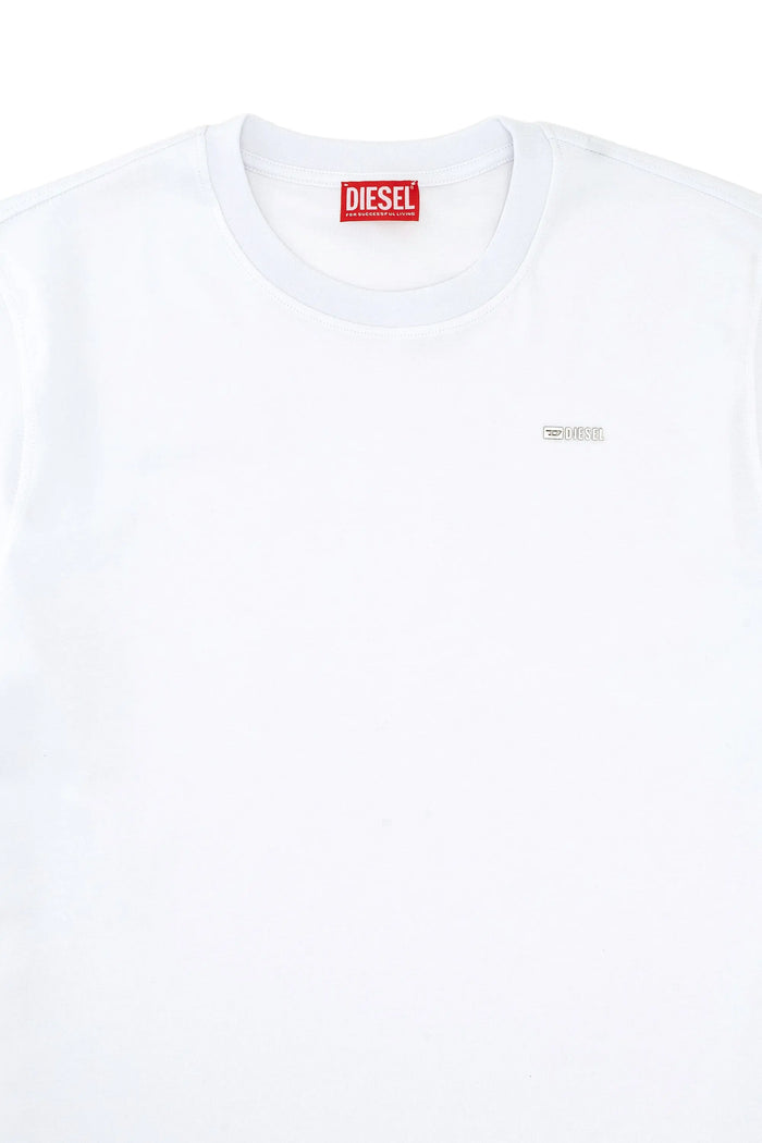 Cotton T-shirt with small logo on chest