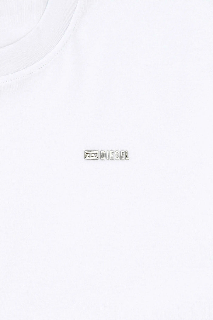 Cotton T-shirt with small logo on chest