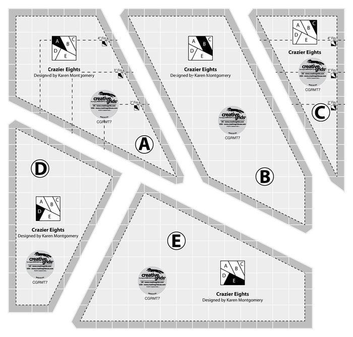 Creative Grids - Crazier Eights Template