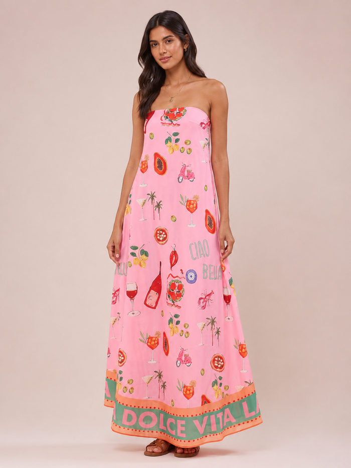 Cressida Maxi Dress - Pink