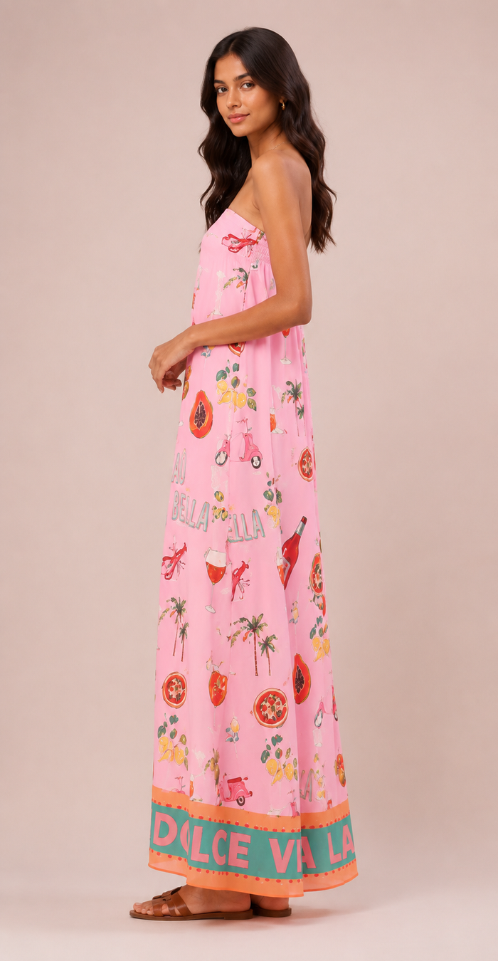 Cressida Maxi Dress - Pink