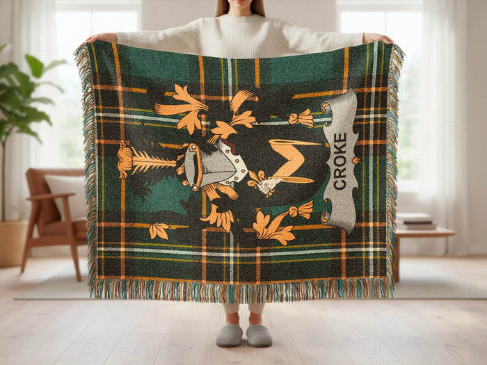 Key features of the Croke 100% cotton woven blanket.