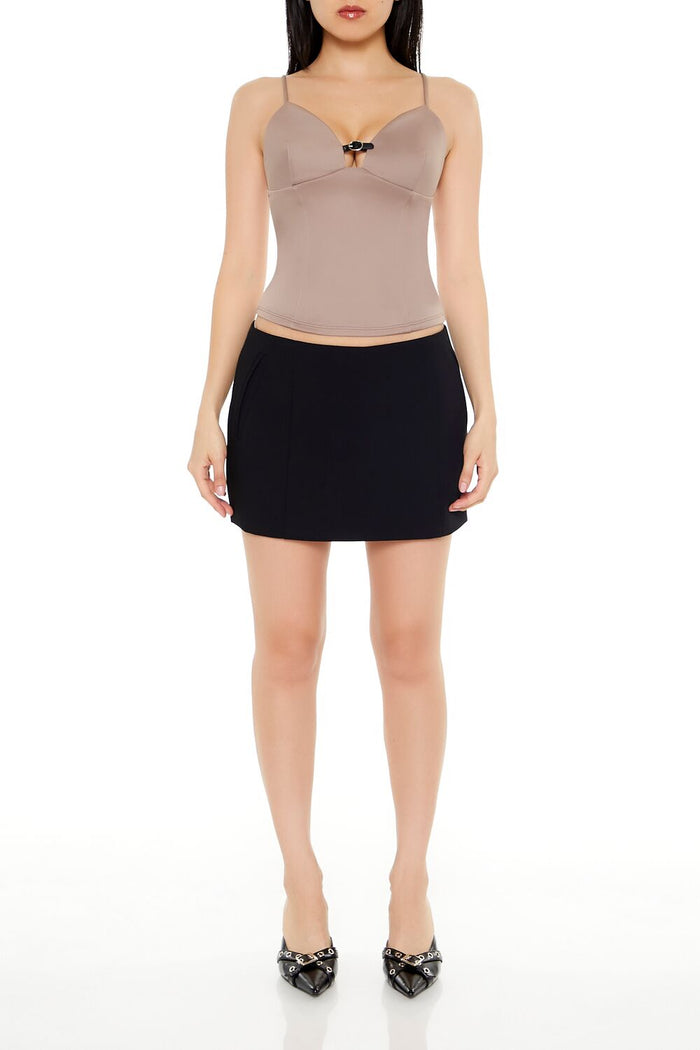 Cropped Buckle-Strap Cami