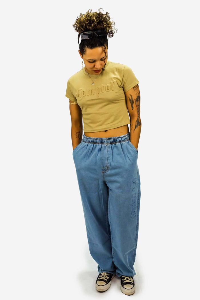 Cropped Compton Relevo 3D Caqui - COMPTON