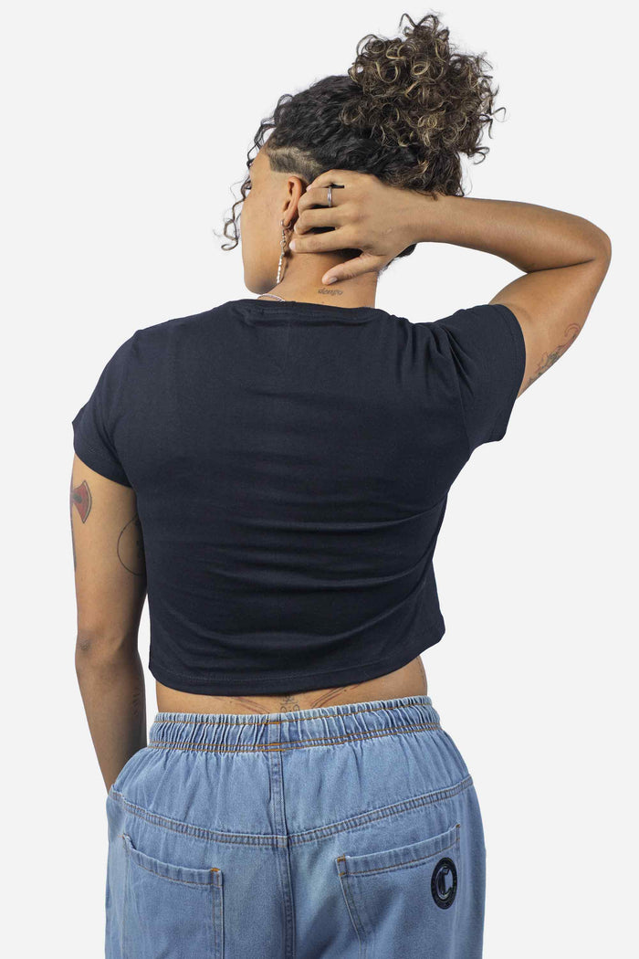 Cropped Compton Relevo 3D Preto - COMPTON