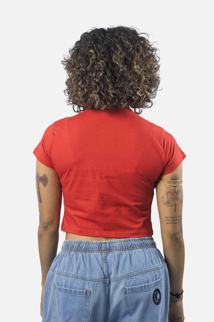 Cropped Compton Relevo 3D Vermelho - COMPTON