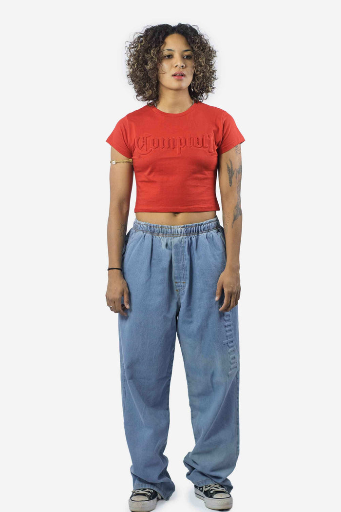 Cropped Compton Relevo 3D Vermelho - COMPTON