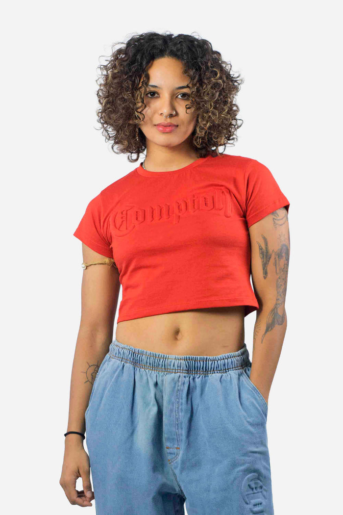 Cropped Compton Relevo 3D Vermelho - COMPTON