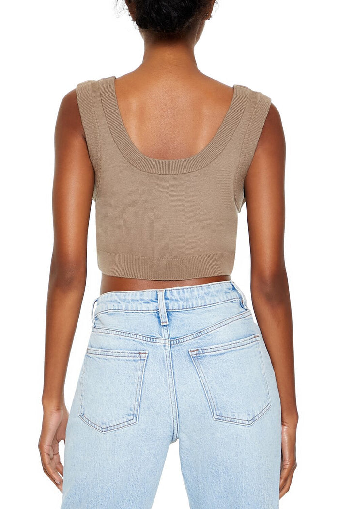 Cropped Sweater Vest
