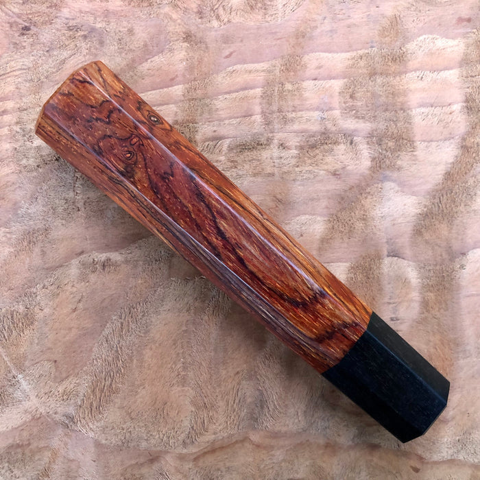 Custom Japanese Knife handle (wa handle)  for 165-210mm  - Cocobolo and ebony