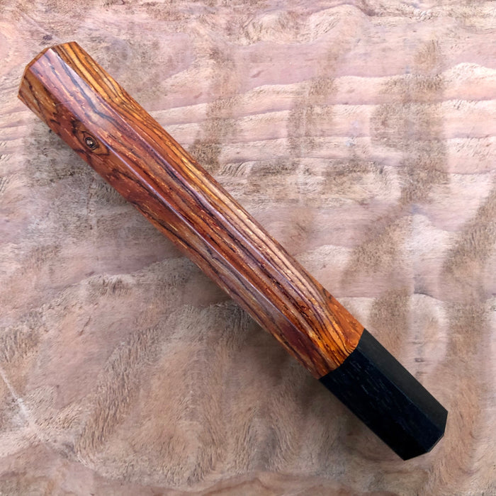 Custom Japanese Knife handle (wa handle)  for 165-210mm  - Cocobolo and ebony