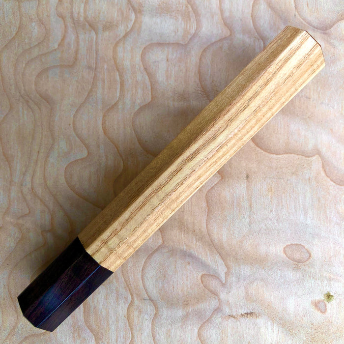 Custom Japanese Knife handle (wa handle)  for 240mm - American chestnut and African Blackwood