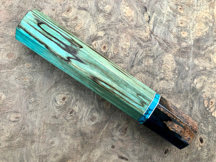 Custom Japanese Knife handle (wa handle)  for 240mm - Box elder