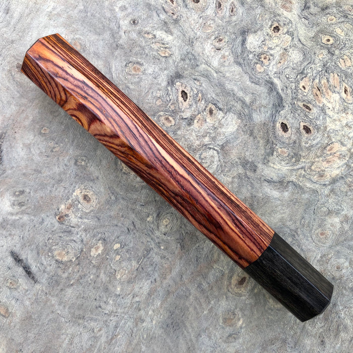 Custom Japanese Knife handle (wa handle)  for 240mm - Cocobolo and ebony