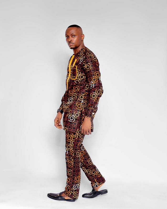Daddy & Daughter Togetherness Bundle in Geometric African Print