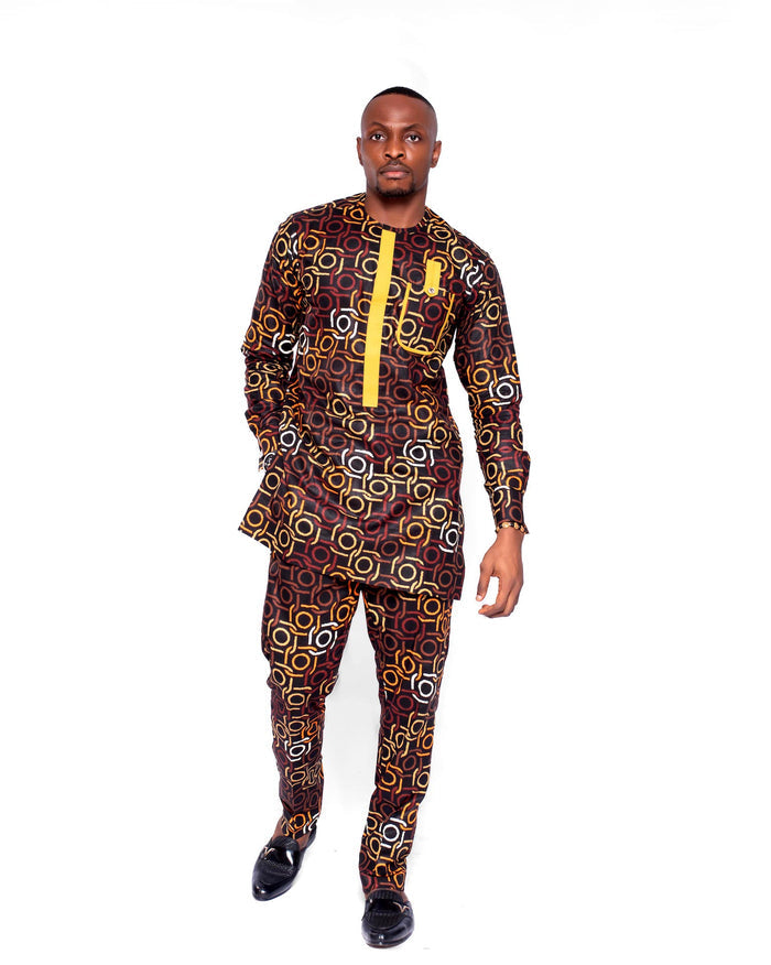 Daddy & Son Holiday Togetherness Bundle in Geometric Print