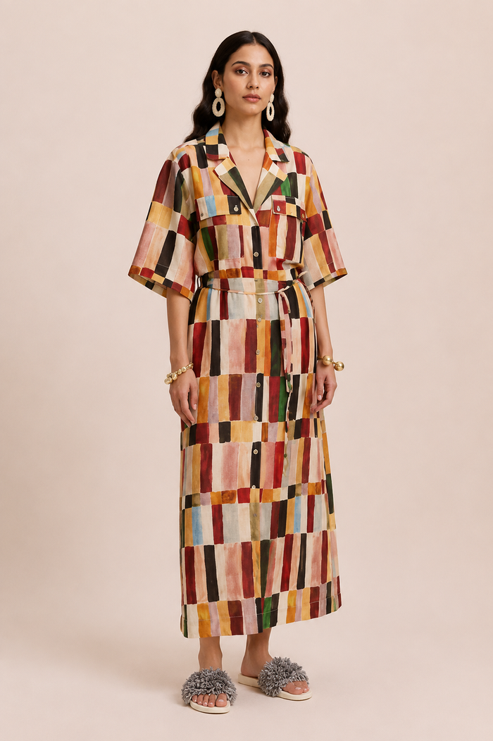 Daffy Maxi Dress - Multicolour