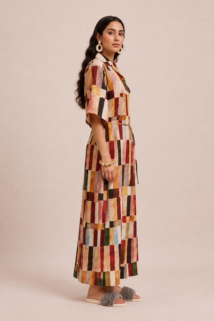 Daffy Maxi Dress - Multicolour