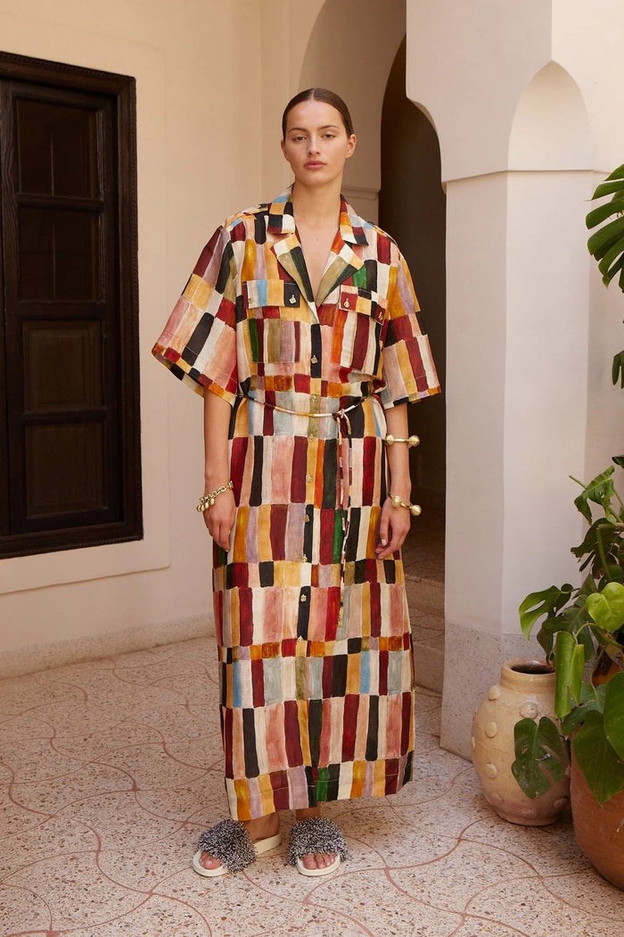 Daffy Maxi Dress - Multicolour