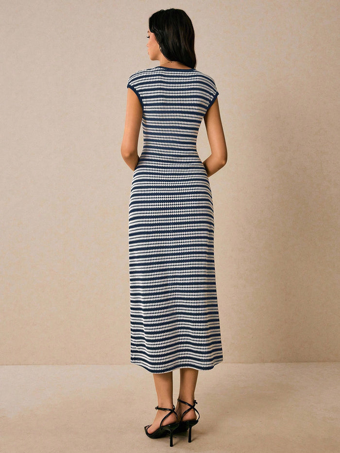 Dahlia Midi Dress - Blue