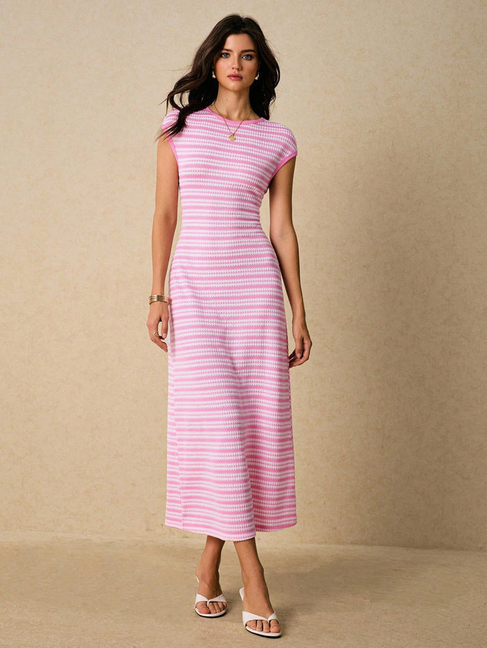 Dahlia Midi Dress - Pink
