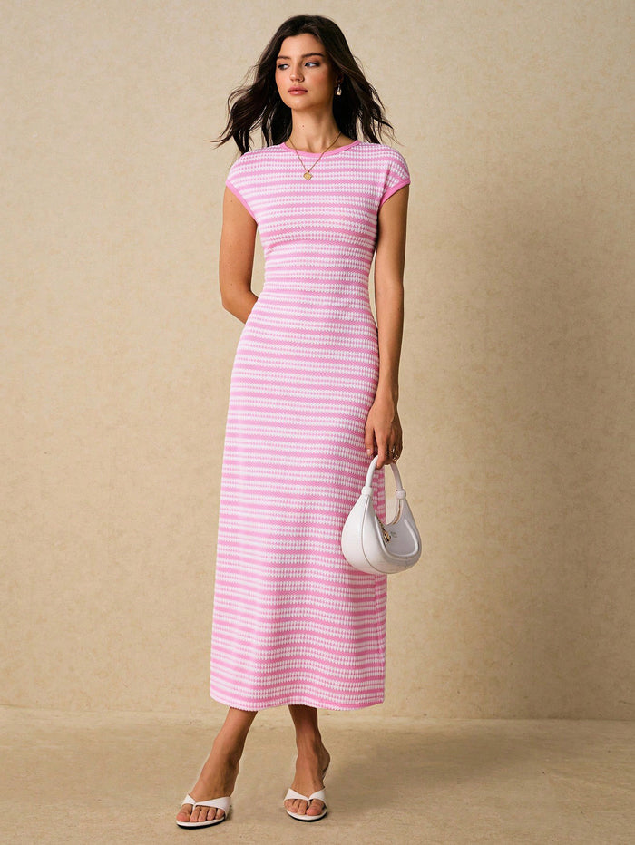 Dahlia Midi Dress - Pink