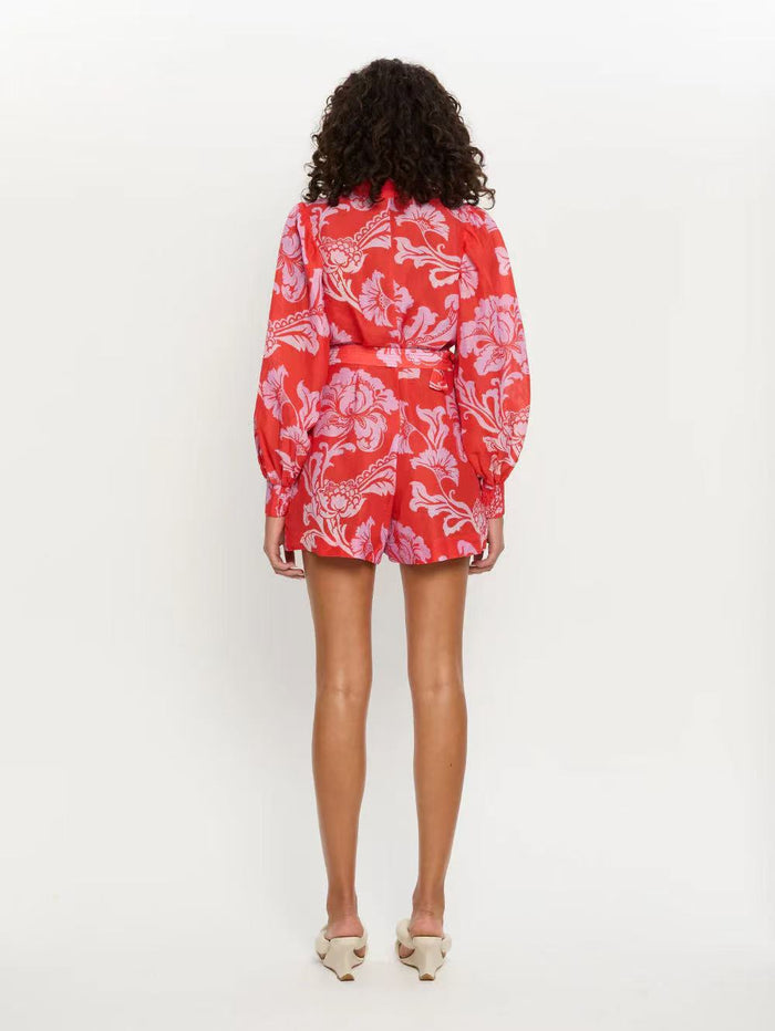 Dahna Romper - Red