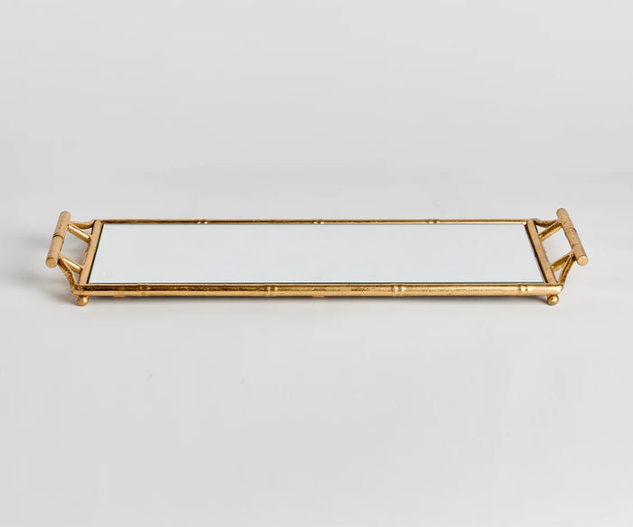Napa Home and Garden Daphne Mirrored Tray Serving Chinoiserie Decorative Home Accent