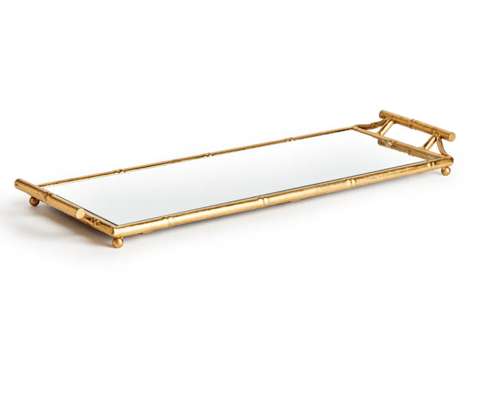 Napa Home and Garden Daphne Mirrored Tray Serving Chinoiserie Decorative Home Accent