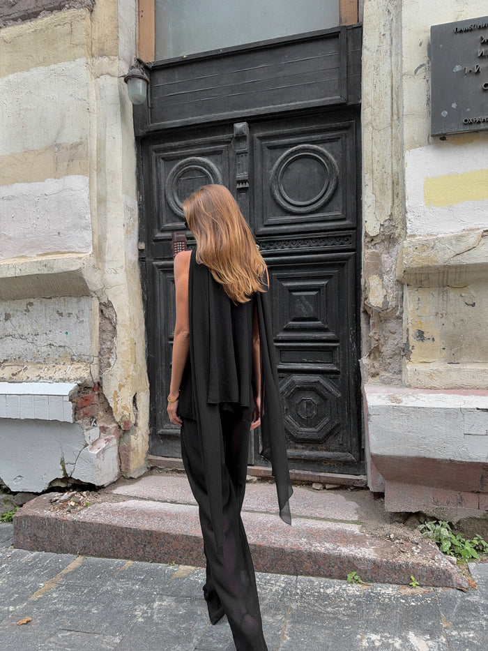 Dark Edit Co ord Set - Black