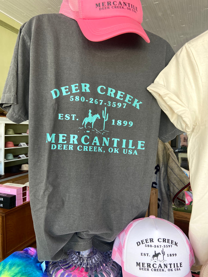 Deer Creek Mercantile Cactus Cowboy Promo Graphic Tee *PEPPER - Deer Creek Mercantile