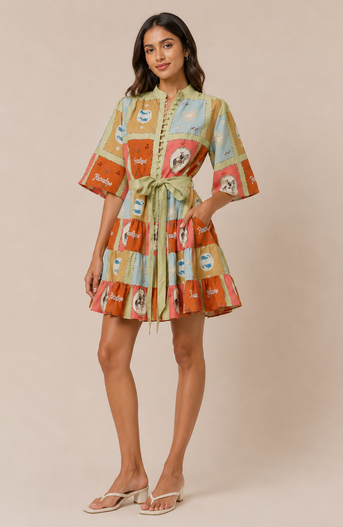 Della Mini Dress - Green