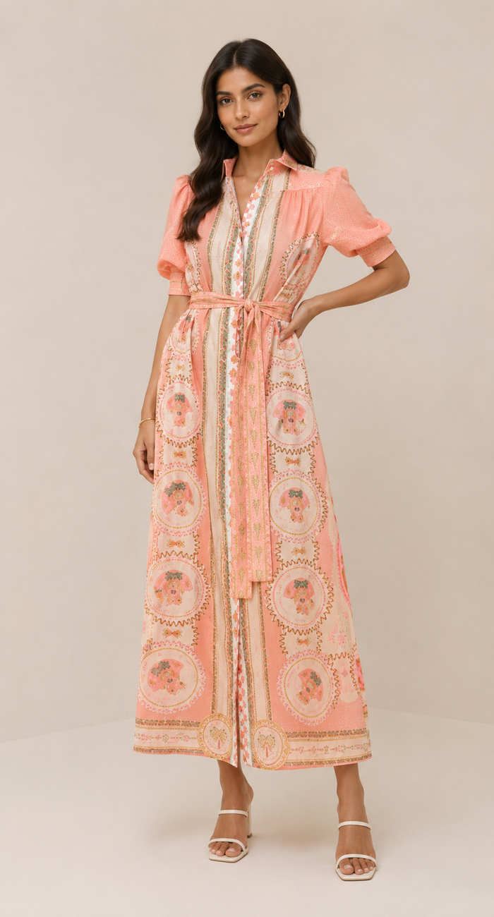 Deva Maxi Dress - Pink