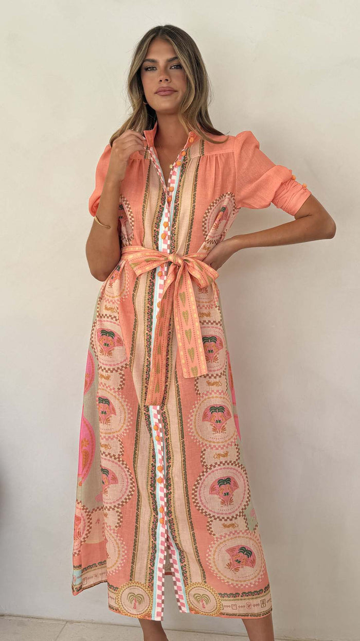 Deva Maxi Dress - Pink
