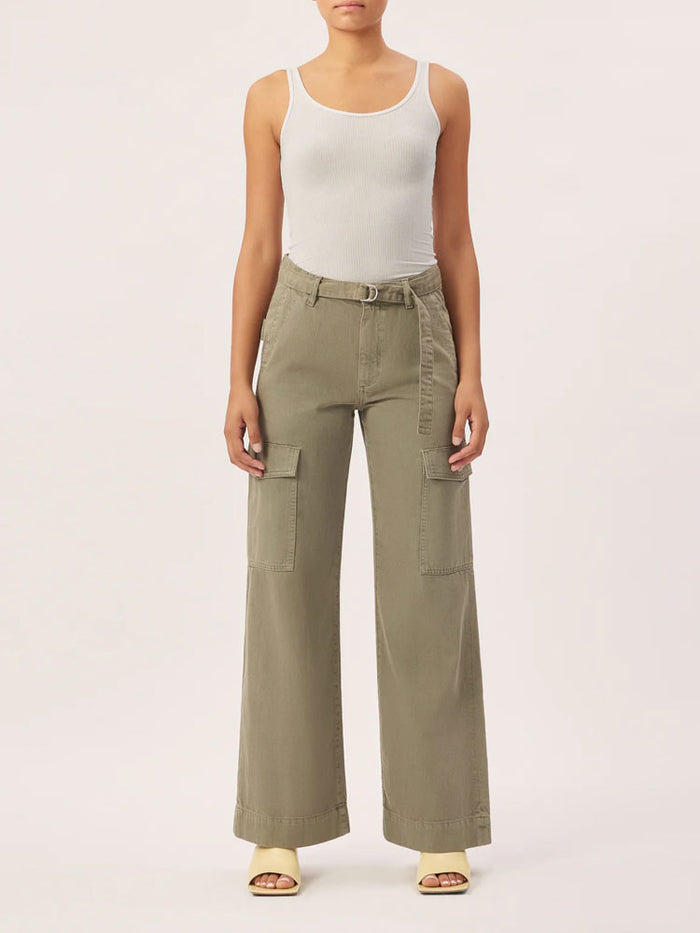 DL1961 Zoie Wide Leg Trousers Lt Coastal