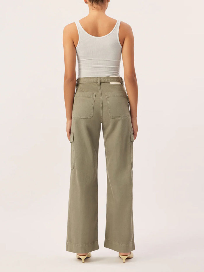 DL1961 Zoie Wide Leg Trousers Lt Coastal