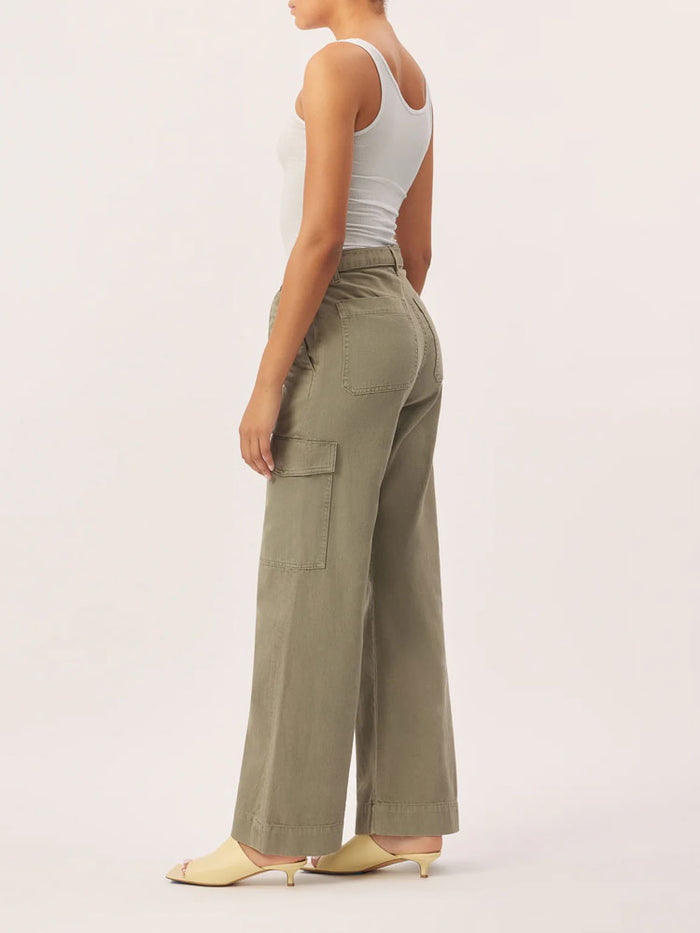 DL1961 Zoie Wide Leg Trousers Lt Coastal