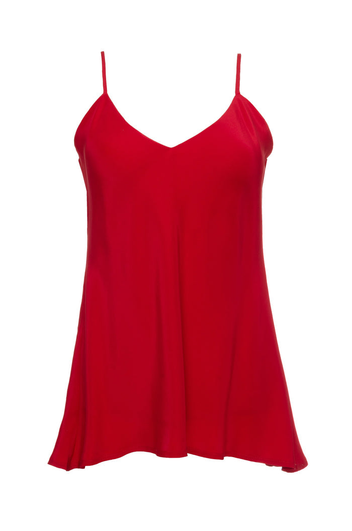 Double Silk Solid Cami Gold