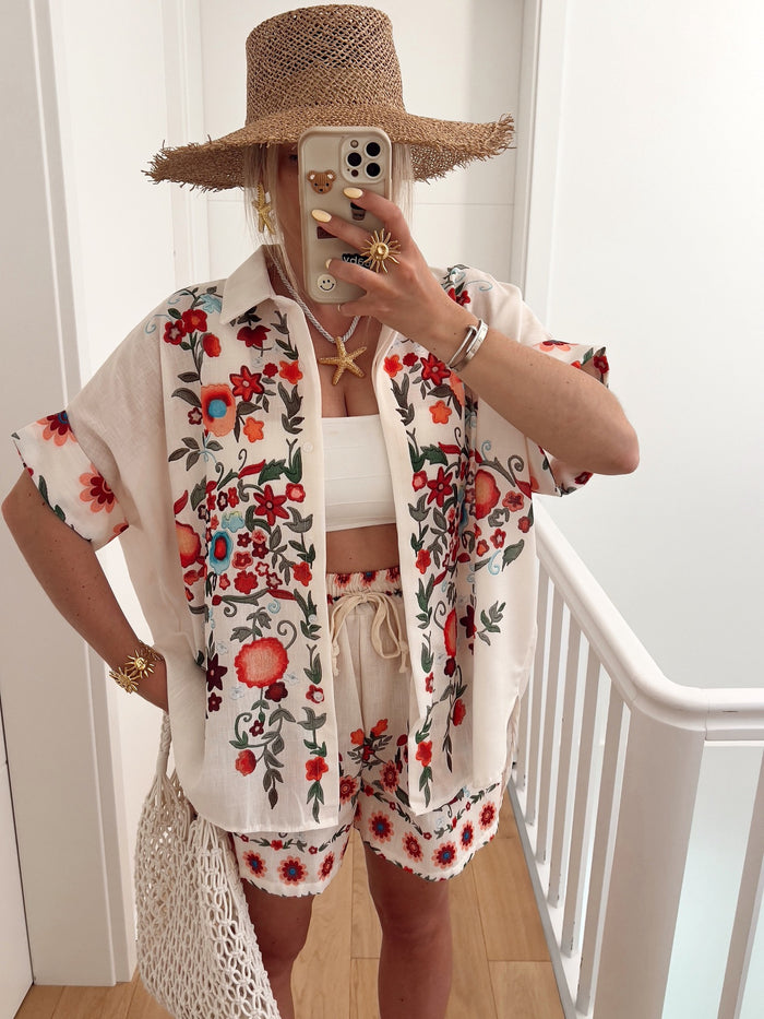 Drea Co ord Set - Red