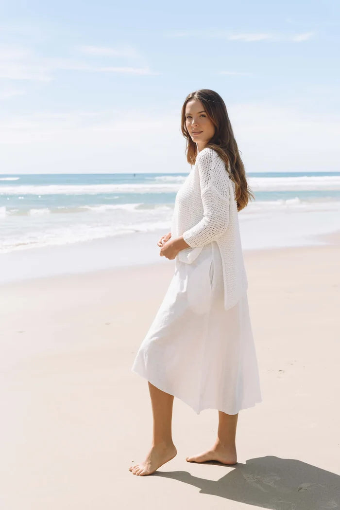 Driftaway Pullover - White