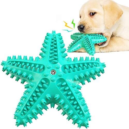 Durable Starfish Cleaning Toothbrush Toy Toothbrush Pet Clever Blue