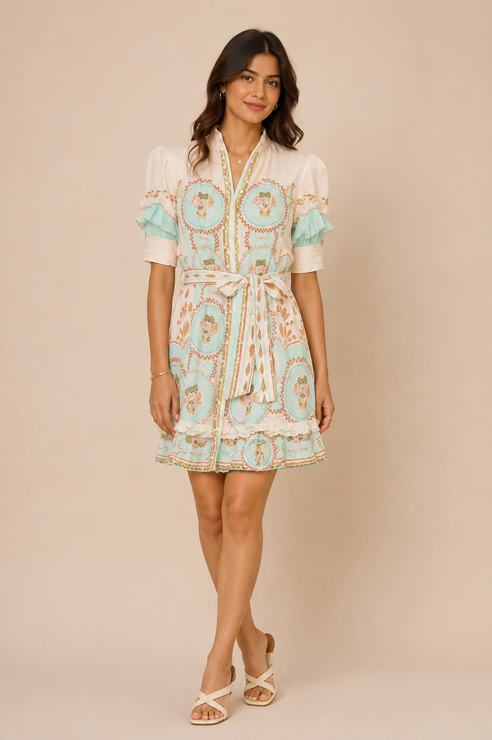 Eara Mini Dress - Blue