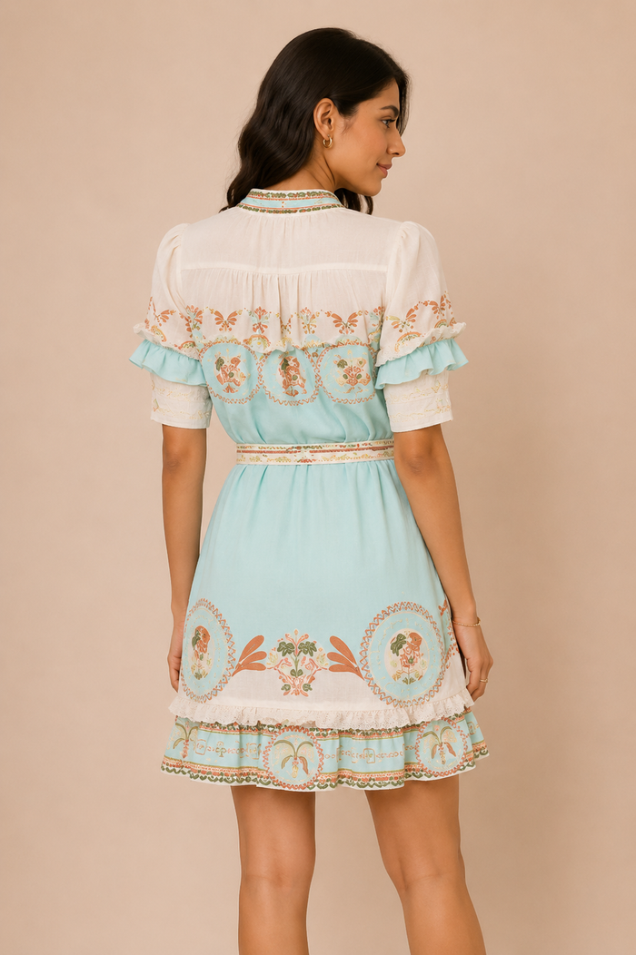 Eara Mini Dress - Blue