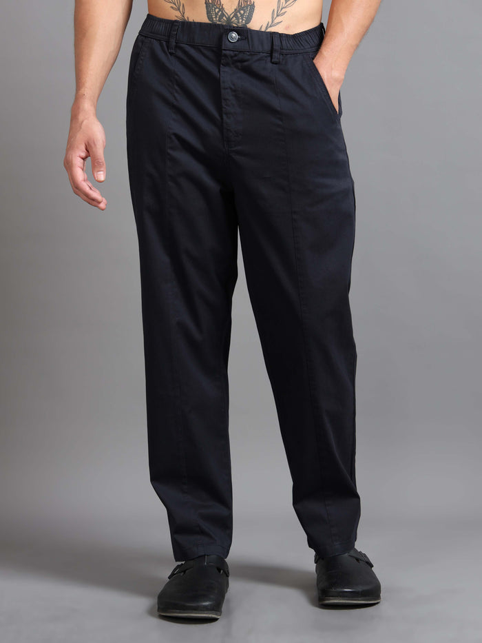 Easy Stride Trouser In Navy Online - Pants For Man