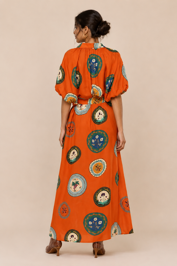 Ebony Maxi Dress - Orange