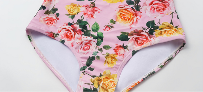 Edith One-Shoulder Swimsuit  - Pink